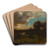 A landscape by William Keith Art Drink Coaster set