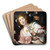 Allegory of Spring and Summer by Bernardo Strozzi Art Drink Coaster set