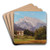 Motif Of The Alps by Adalbert Waagen Art Drink Coaster set Motif Of The Alps by Adalbert Waagen Art Drink Coaster set