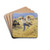 Threshing in the Abruzzi. Civit d'Antino by Peder Severin Kryer Drink Coasters - set of 4