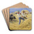 Threshing in the Abruzzi. Civit d'Antino by Peder Severin Kryer Art Drink Coaster set