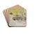 Am Tisch (At the Table) by Max Liebermann Drink Coasters - set of 4