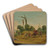 Horsemen Attacked by Robbers by Jacques Callot Art Drink Coaster set