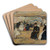 Trouville, La Nourrice by Eugne Boudin Art Drink Coaster set