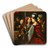 Achilles Among The Daughters of Lycomedes by Pietro Paolini Art Drink Coaster set