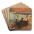 On Shipboard by Theodoros Ralli Art Drink Coaster set