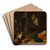 Unpleasant Surprise (Mismatched Couple) by Cornelis Mahu Art Drink Coaster set