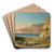 Mediterranean landscape by Aleksander Swieszewski Art Drink Coaster set