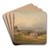London from Blackheath by Francis Nicholson Art Drink Coaster set London from Blackheath by Francis Nicholson Art Drink Coaster set