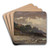 Untitled (shoreline with sailboats and roof) by Edward Mitchell Bannister Art Drink Coaster set