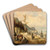 Blick auf den Golf von Neapel by Josef Thoma Art Drink Coaster set