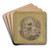 Amour et Psych - Le jour et la nuit by Franois Lafon Art Drink Coaster set
