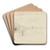 Kystlandskap med beitende ku by Christian Krohg Art Drink Coaster set