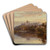 A view of Windsor Castle by Alfred Augustus Glendening Art Drink Coaster set A view of Windsor Castle by Alfred Augustus Glendening Art Drink Coaster set