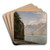Chteau De Chillon,Lake Geneva by Janus la Cour Art Drink Coaster set
