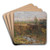 Mrkische Seenlandschaft mit Entenjger im Kahn stehend by Karl Hagemeister Art Drink Coaster set