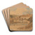 Sandsend, Yorkshire by Thomas Girtin Art Drink Coaster set