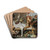 Game Market by Frans Snyders Drink Coasters - set of 4