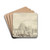 Zwei Stadttore zu Wasser und zu Land by Abraham Rademaker Drink Coasters - set of 4 Zwei Stadttore zu Wasser und zu Land by Abraham Rademaker Drink Coasters - set of 4