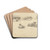 Study of Sheep by Cornelius Varley Drink Coasters - set of 4