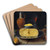 Breakfast Piece with Cheese and Goblet by Jacob Foppens van Es Art Drink Coaster set Breakfast Piece with Cheese and Goblet by Jacob Foppens van Es Art Drink Coaster set