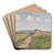 June morning near Pontoise by Camille Pissarro Art Drink Coaster set