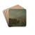 Regatta on the Grand Canal, near the Rialto Bridge, Venice by Francesco Guardi Drink Coasters - set of 4