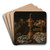 Still Life with Oysters, Fruit and Pastry by Jacob Foppens van Es Art Drink Coaster set