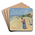 MorgenP Promenade Des Anglais (Morning On The Promenade Des Anglais) by Edvard Munch Art Drink Coaster set MorgenP Promenade Des Anglais (Morning On The Promenade Des Anglais) by Edvard Munch Art Drink Coaster set