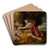 Venus And Adonis by Nicolas Colombel Art Drink Coaster set