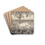 View of the Thames with Figures in Foreground by David Octavius Hill Drink Coasters - set of 4 View of the Thames with Figures in Foreground by David Octavius Hill Drink Coasters - set of 4