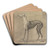 A Greyhound by Sawrey Gilpin Art Drink Coaster set