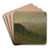 Hilly Landscape by Frederic Edwin Church Art Drink Coaster set