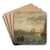 View from the Oslofjord by Hans Gude Art Drink Coaster set