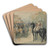 The Duchess Of Kent's State Carriage by Constantin Guys Art Drink Coaster set