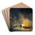 The Bombardment of Algiers (26-27 August 1816) by Martinus Schouman Art Drink Coaster set