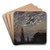Moonlit Landscape by Johan Christian Dahl Art Drink Coaster set