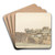 Panorama met monument van Fenicirs of Carthagen op eiland Gozo by Abraham-Louis-Rodolphe Ducros Art Drink Coaster set
