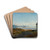 Approach to Hardanger, lve by Amaldus Nielsen Drink Coasters - set of 4 Approach to Hardanger, lve by Amaldus Nielsen Drink Coasters - set of 4