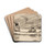 Canoe with Three Men by Winslow Homer Drink Coasters - set of 4
