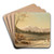 White Mountains (Winter Scene) by Benjamin Champney Art Drink Coaster set