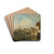 Fanciful View of the Castel Sant'Angelo,Rome by Francesco Guardi Drink Coasters - set of 4 Fanciful View of the Castel Sant'Angelo,Rome by Francesco Guardi Drink Coasters - set of 4