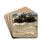 Fishing boats in the surf by Hendrik Willem Mesdag Drink Coasters - set of 4
