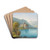 Blick auf Schloss Chillon am Genfer See by Hubert Sattler Drink Coasters - set of 4