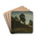 Cavalier  la lisire d'un bois by Thodore Rousseau Drink Coasters - set of 4 Cavalier  la lisire d'un bois by Thodore Rousseau Drink Coasters - set of 4