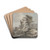Mountainous Landscape with a Fortress by Paul Sandby Drink Coasters - set of 4