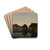 Sjboder, Lindesnes by Amaldus Nielsen Drink Coasters - set of 4 Sjboder, Lindesnes by Amaldus Nielsen Drink Coasters - set of 4