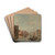 The Grand Canal in Venice with Palazzo Bembo by Francesco Guardi Drink Coasters - set of 4