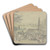Ansicht eines Schlosses mit Gartengesellschaft by Johann Wilhelm Baur Art Drink Coaster set Ansicht eines Schlosses mit Gartengesellschaft by Johann Wilhelm Baur Art Drink Coaster set