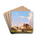 A View Of The Roman Forum With The Arch Of Constantine by Ippolito Caffi Drink Coasters - set of 4
